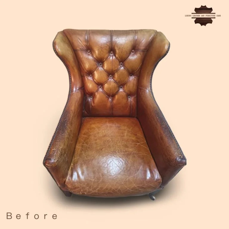 Before: Leather Sofa Recoloring Service