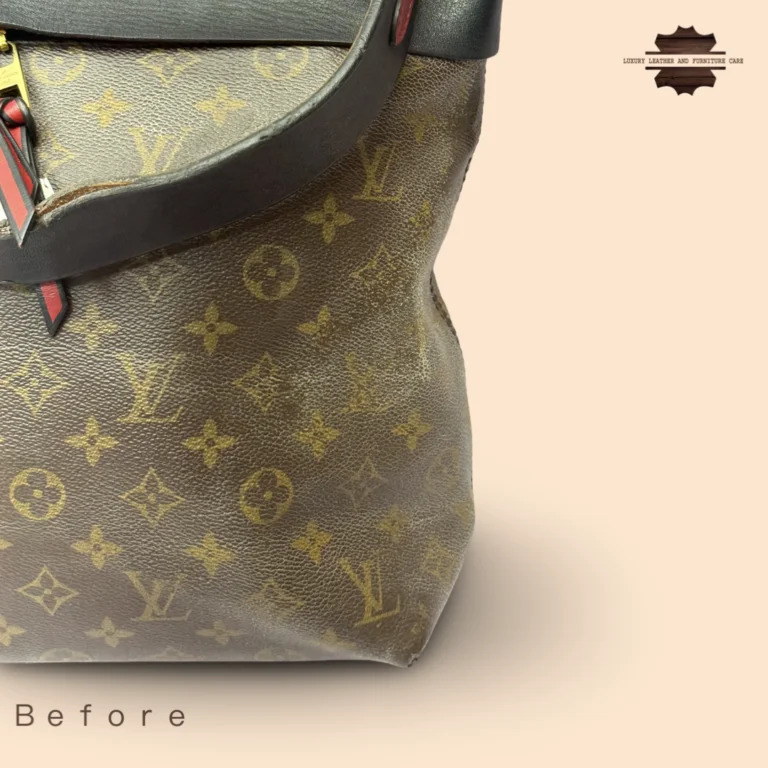 Before: Louis Vuitton Bag Print Restoration: Bag Print Restoration