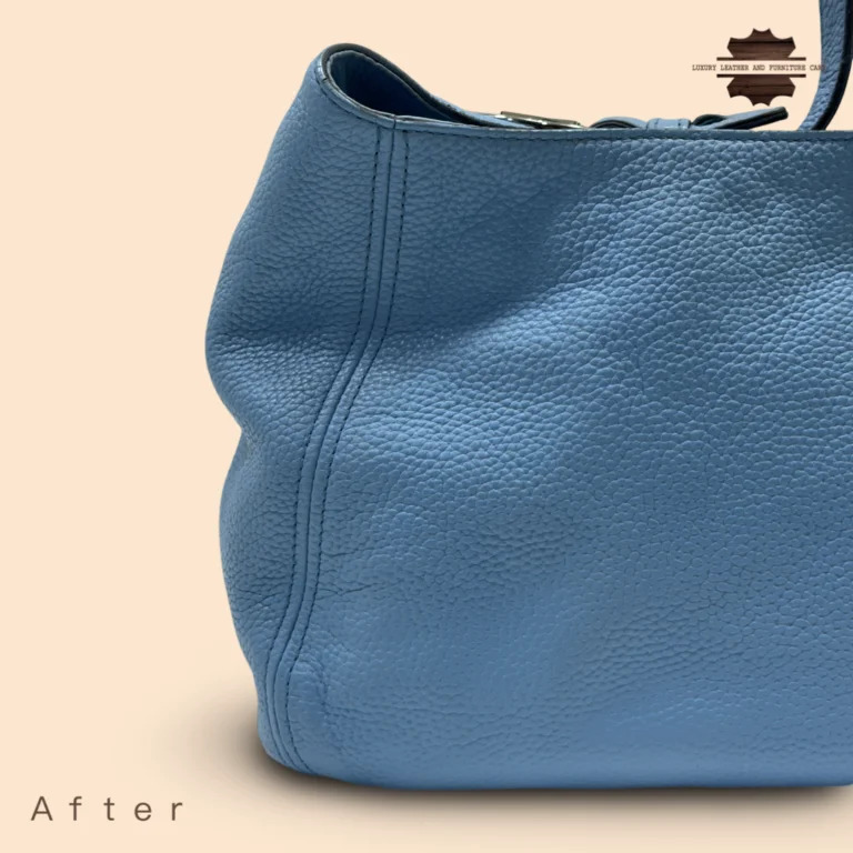 After: Bag Cleaning and Color Restoration Service: Leather Bag Color Restoration
