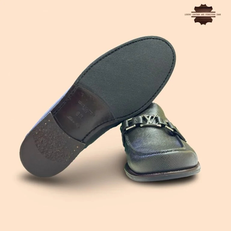 After: Partial Sole Replacement: Louis Vuitton Loafers Partial Sole Replacment