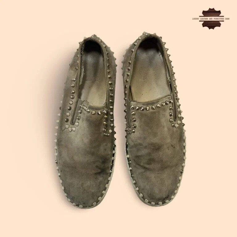 Before: Complete Restoration : Christian Louboutin Loafers Cleaning and Repair