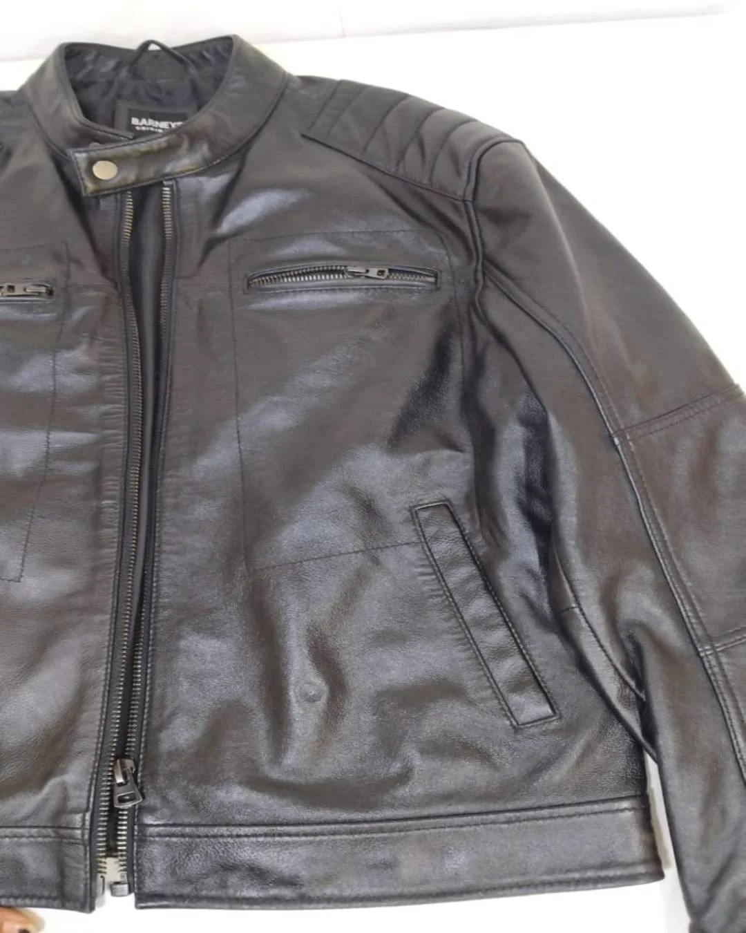 After: Leather Panel Replacement for Peeling or Cracked Jackets