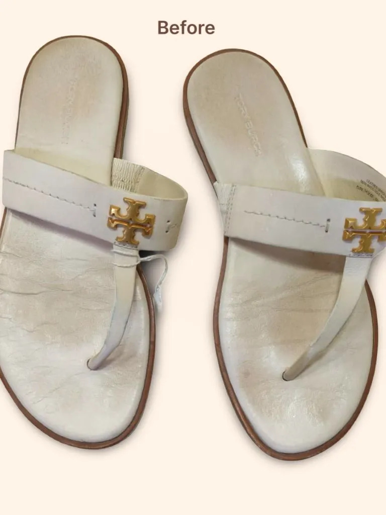 Before: Sandals Color Restoration Service in Jaipur – Deep and Safe Treatment