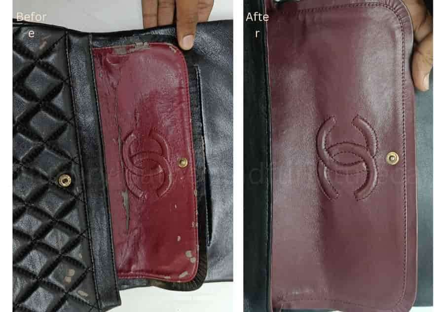 Leather cleaning and bag lining repair in Bangalore