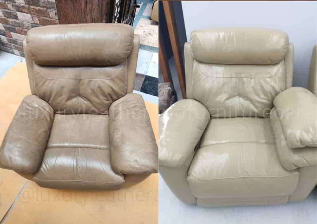 Leather sofa cleaning and polishing