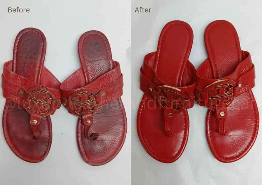 Tory Burch slippers cleaning
