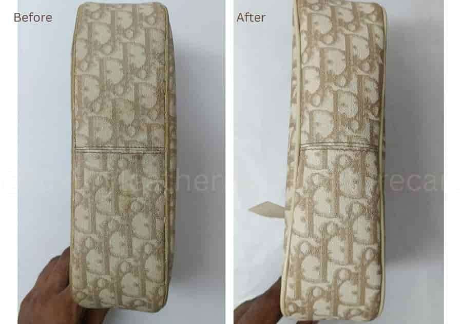 cleaning of canvas leather bag