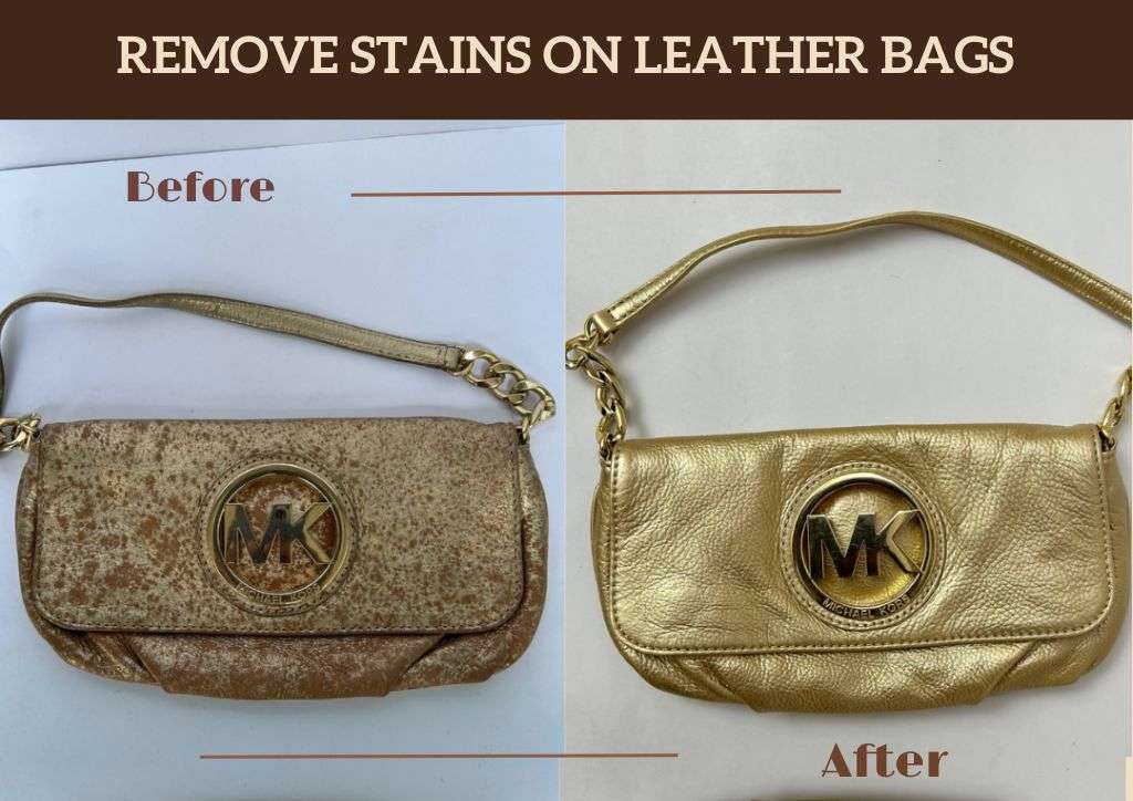 stains on leather bags
