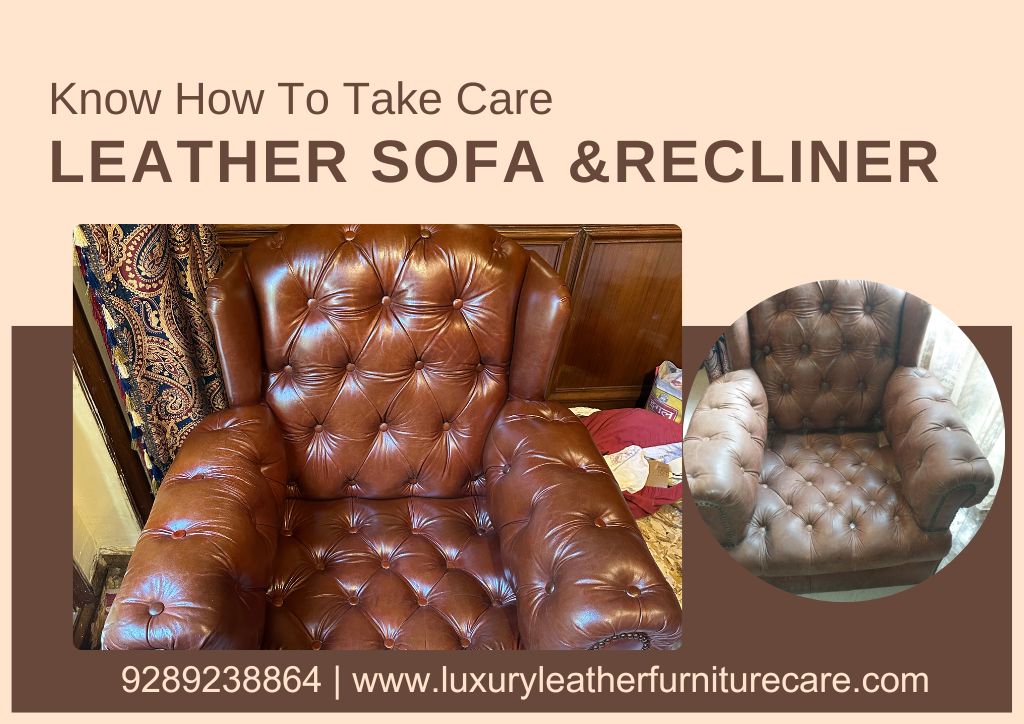 take care leather sofa
