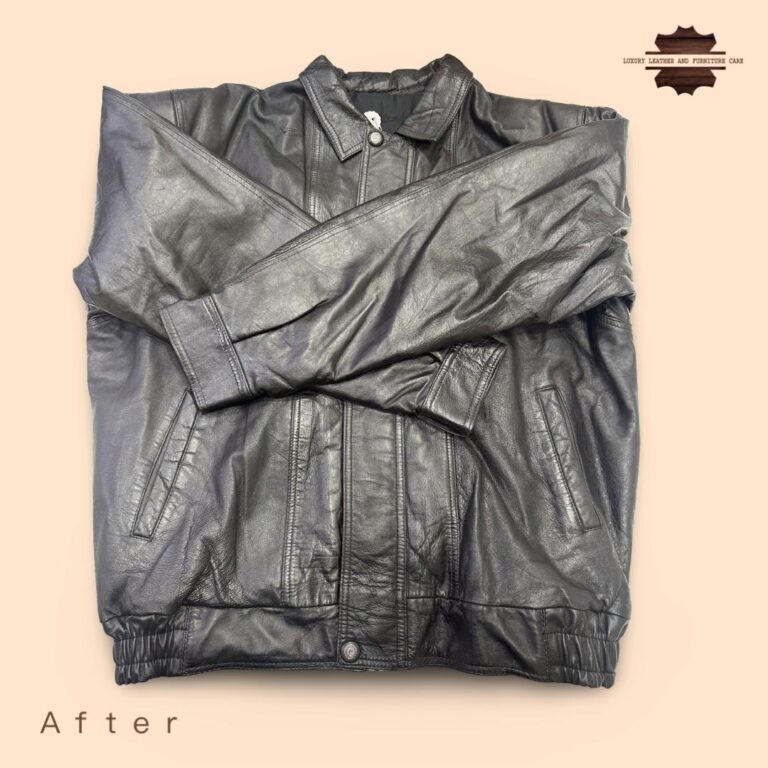 After: Leather Jacket Cleaning