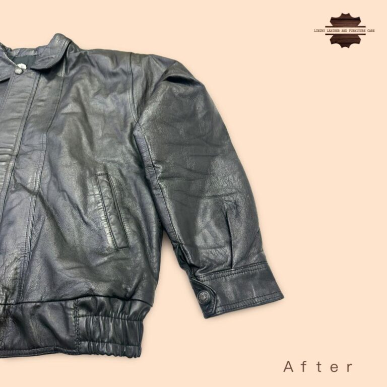 After: Leather Jacket Zipper Repair