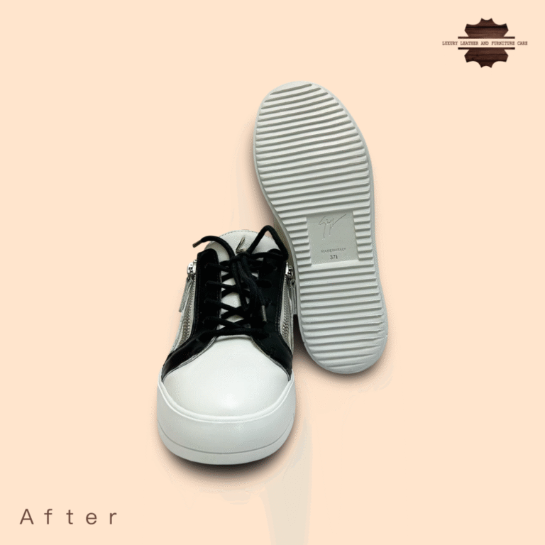 After: Deep Shoe Cleaning & Sanitization