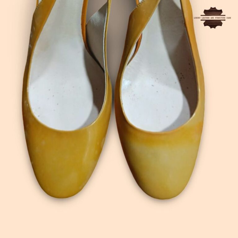 Before: Patent Sandals Color Change