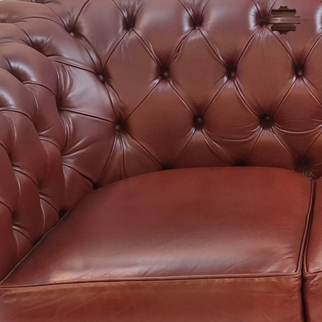 After: Deep Leather Sofa Cleaning