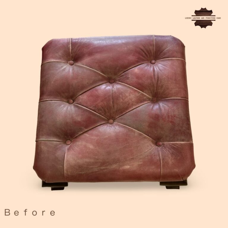 Before: Leather Sofa Cleaning and Color Restoration