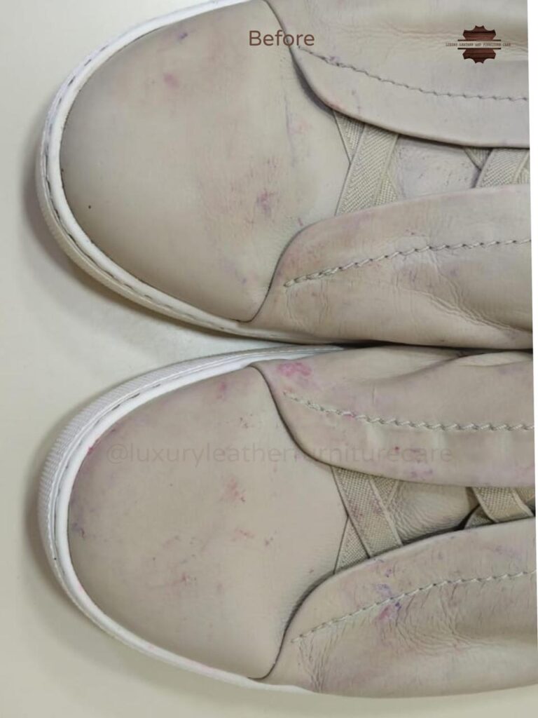 Before: Deep Shoe Cleaning & Sanitization