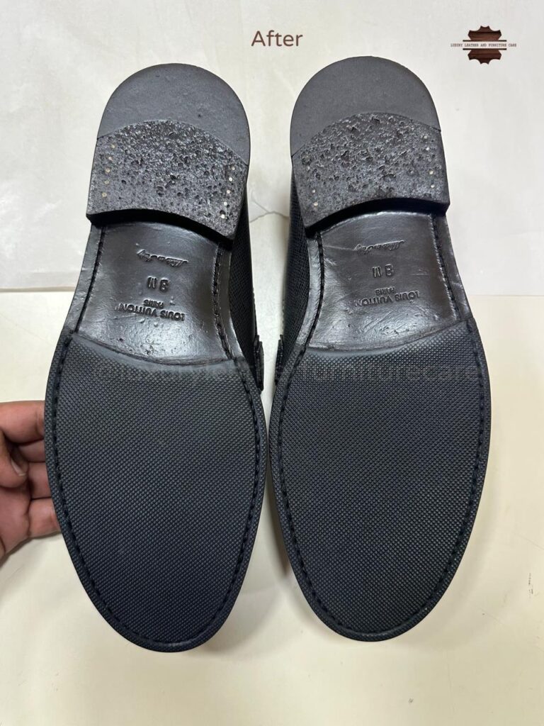 After: Deep Shoe Cleaning & Sanitization