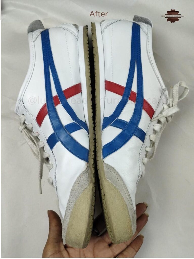 After: Deep Shoe Cleaning & Sanitization