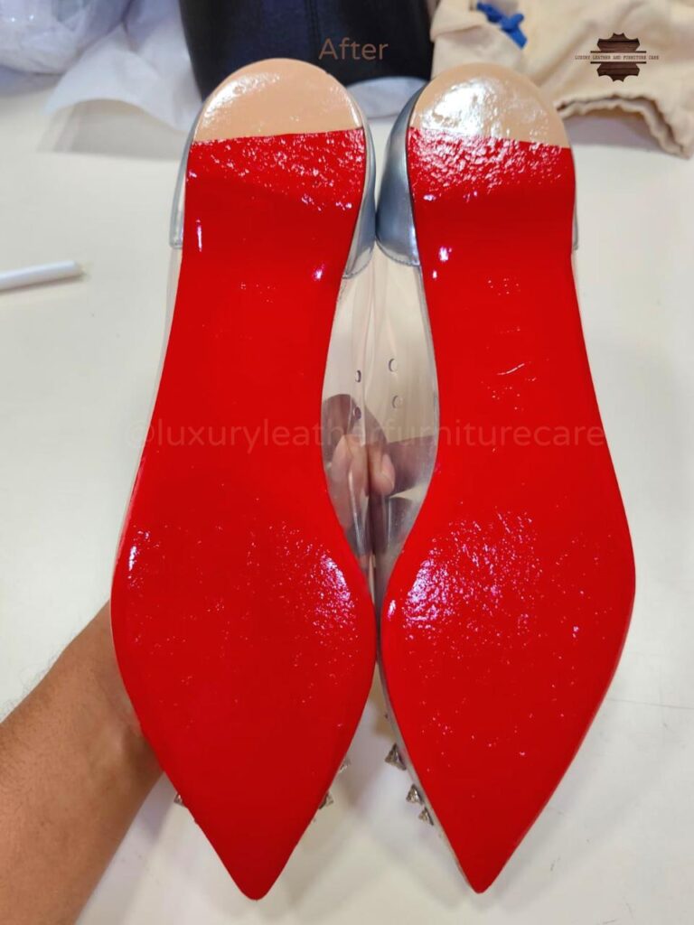 After: Deep Shoe Cleaning & Sanitization