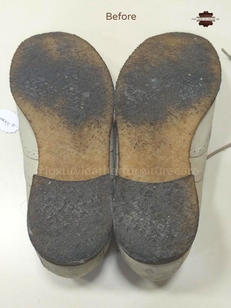 Before: Deep Shoe Cleaning & Sanitization