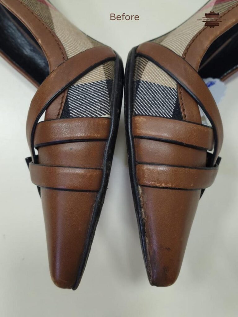 Before: Deep Shoe Cleaning & Sanitization