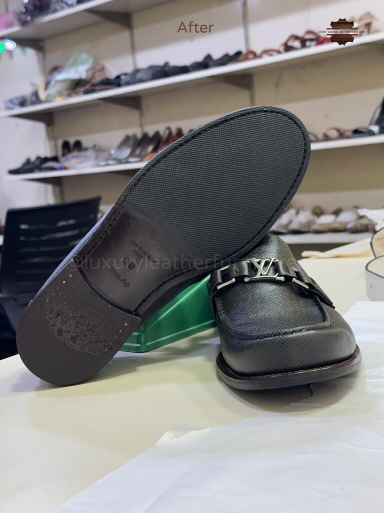 After: Deep Shoe Cleaning & Sanitization