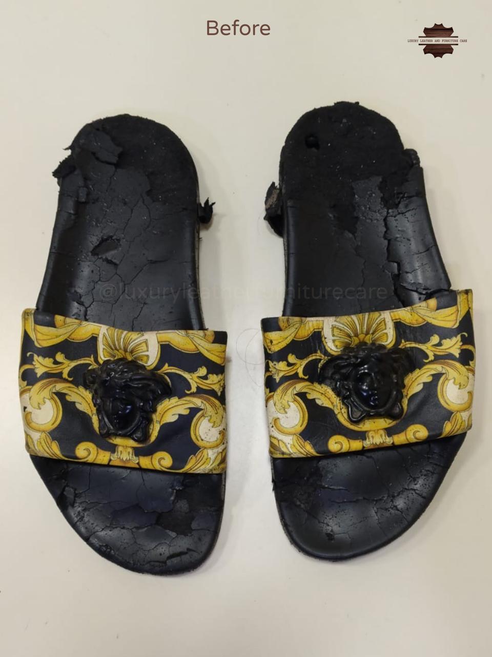 Before: Deep Shoe Cleaning & Sanitization