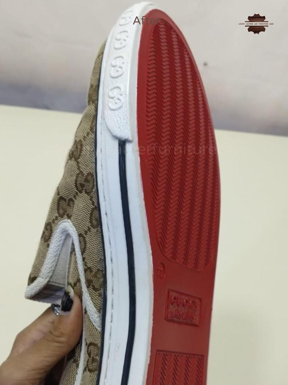 After: Deep Shoe Cleaning & Sanitization