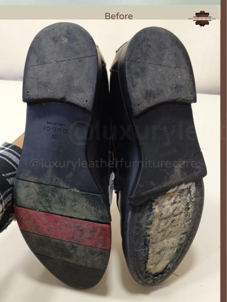 Before: Deep Shoe Cleaning & Sanitization