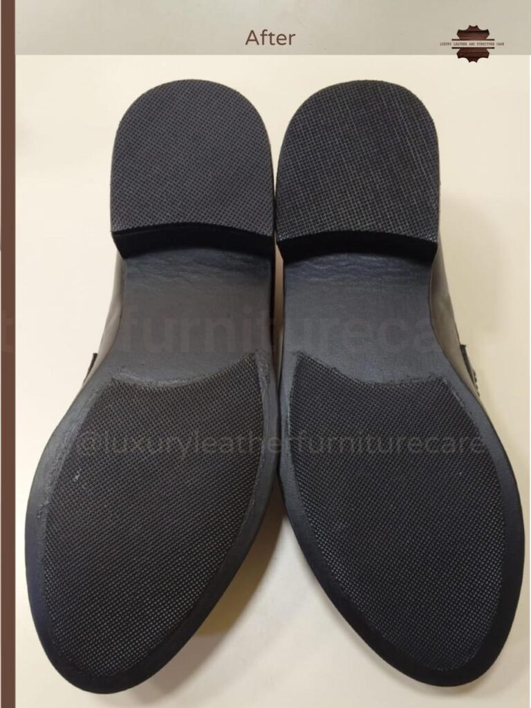 After: Deep Shoe Cleaning & Sanitization