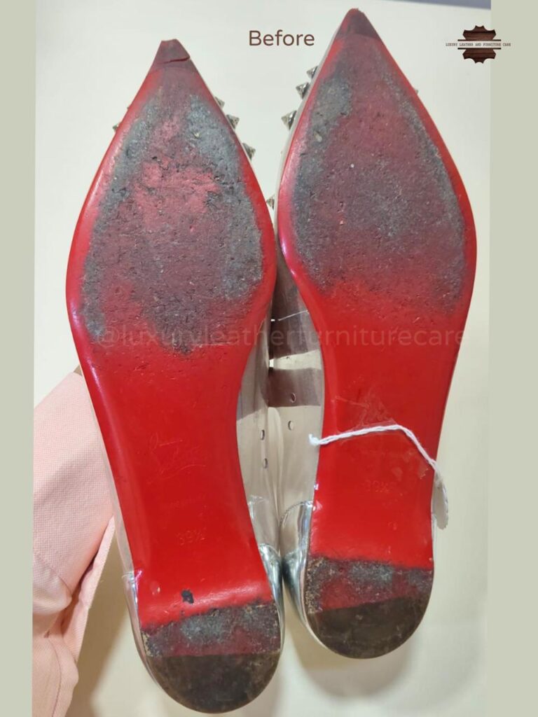 Before: Deep Shoe Cleaning & Sanitization