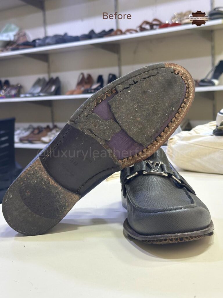 Before: Deep Shoe Cleaning & Sanitization