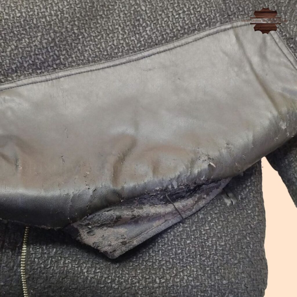 Before: Jacket Leather Panel Replacement