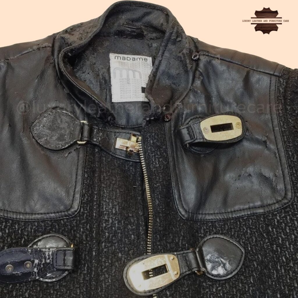 Before: Jacket Leather Panel Replacement