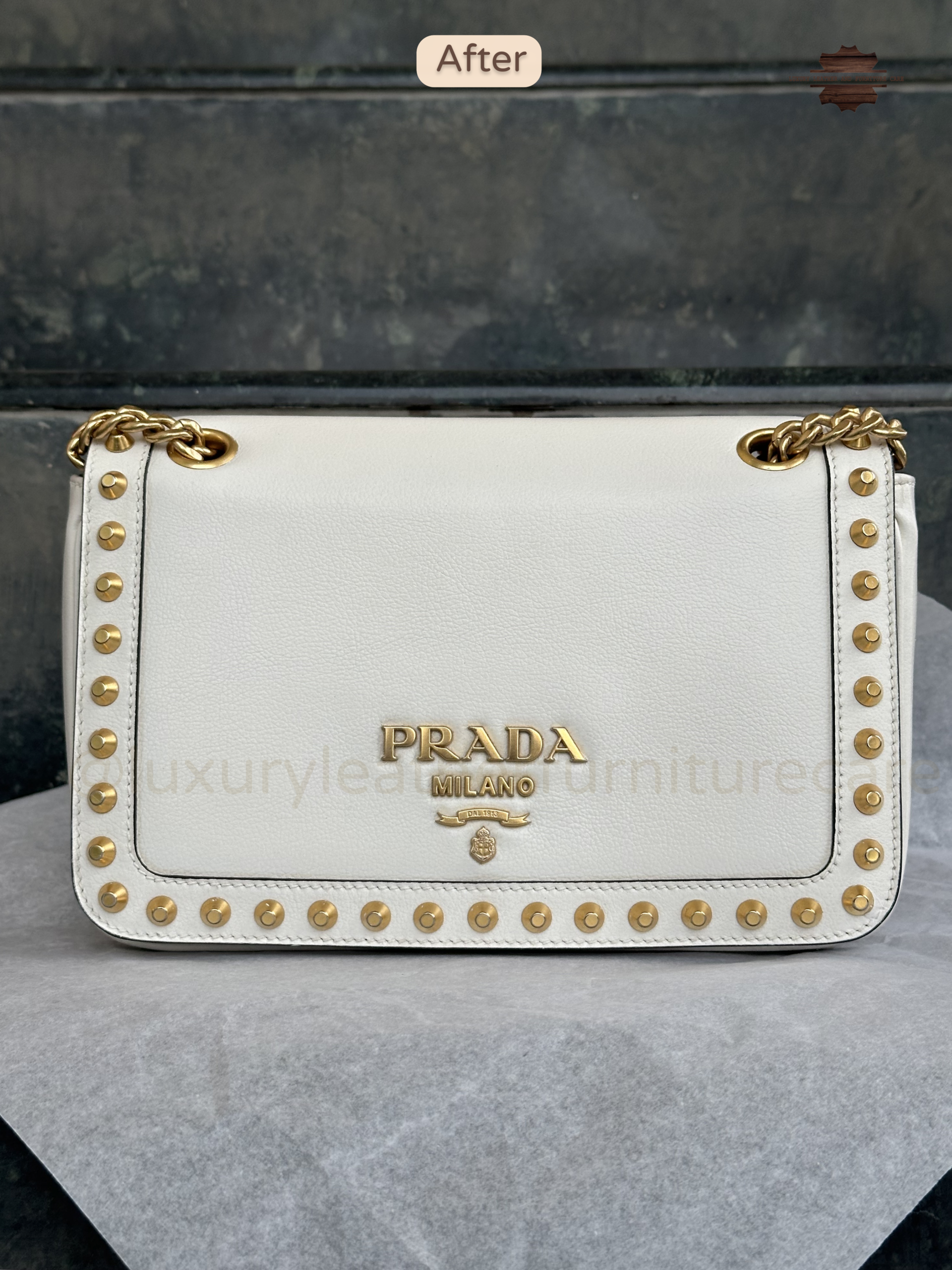 After: Leather Bag Cleaning