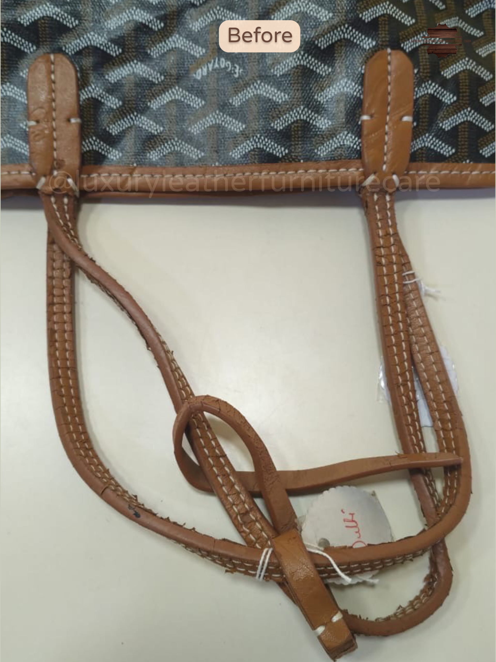 Before: Strap and Handle Repair