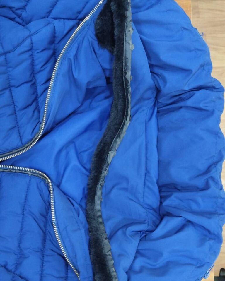 Before: Leather Jacket Repair