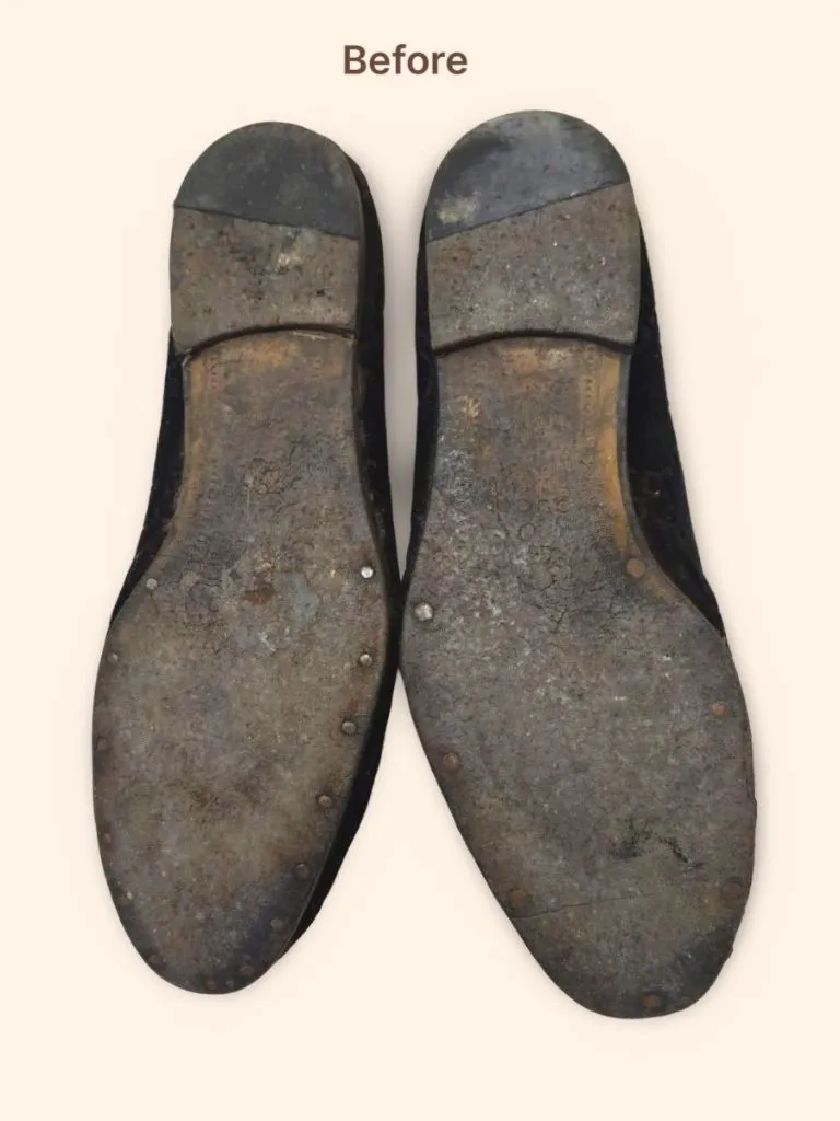 Before – Damaged & Worn Sole