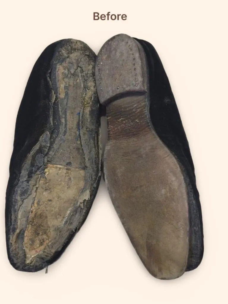 Before – Damaged & Worn Sole