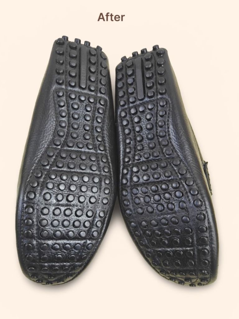 Louis Vuitton Monte Carlo moccasins repaired driving soles