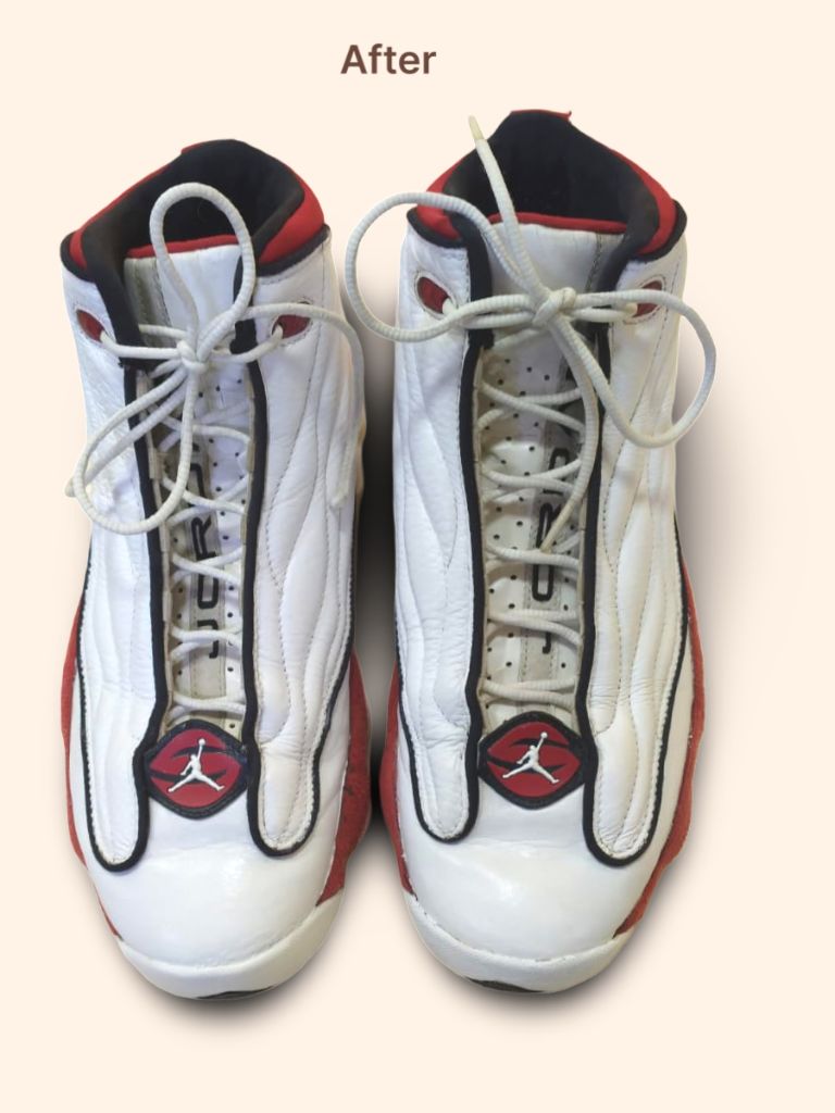 Nike Jordan Pro Strong sneakers after cleaning and restoration
