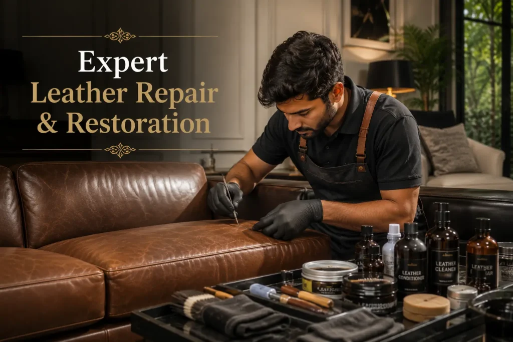 Leather sofa repair service in Defence Colony Delhi